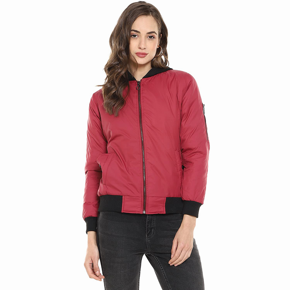 Hestic Sports Wear women bomber jacket wholesale winter ladies sports jacket custom print streetwear unisex floral bomber jackets